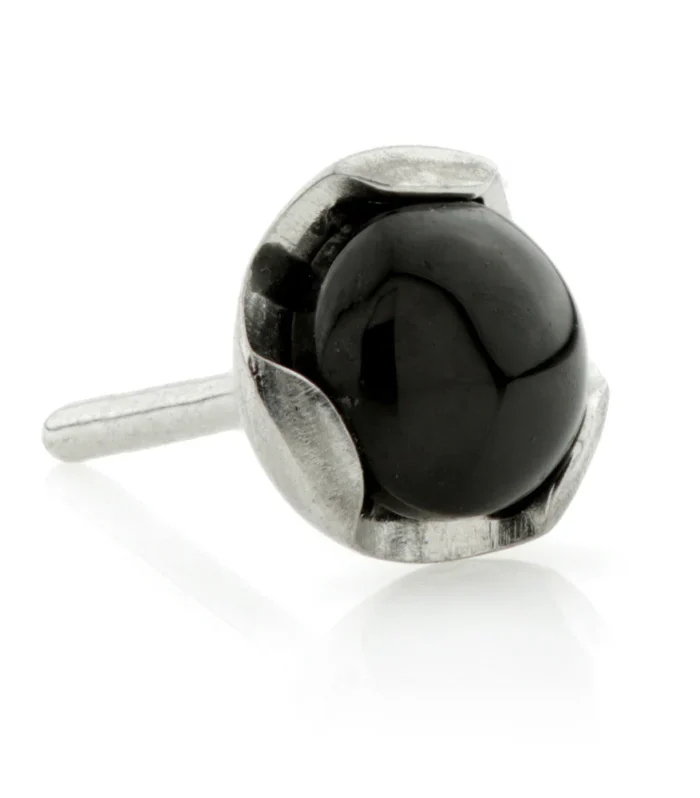 TI THREADLESS BLACK AGATE SPLIT BEZEL SET DISK ATTACHMENT