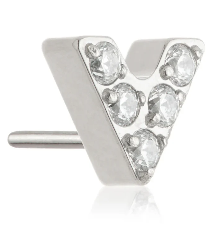 TI THREADLESS JEWELLED V SHAPE ATTACHMENT