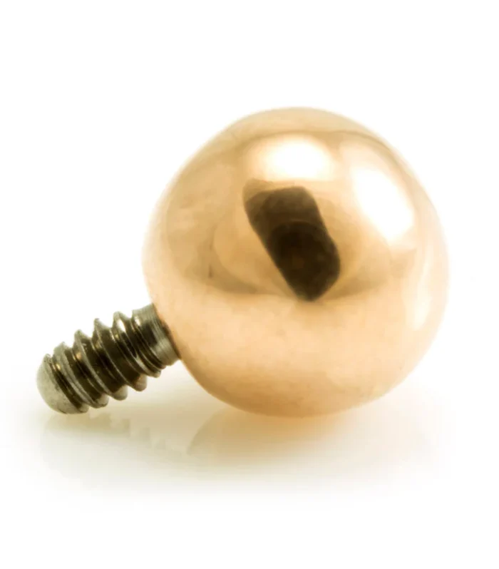 Rose Gold PVD Ti Internal Ball