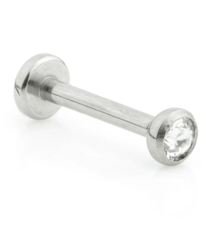 Titanium Internal Gem Disk Labret (1mm)