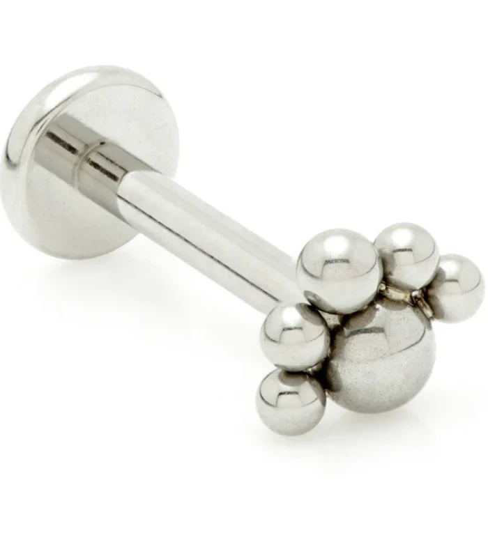 Internal Ti Ball With 5 Beads Labret