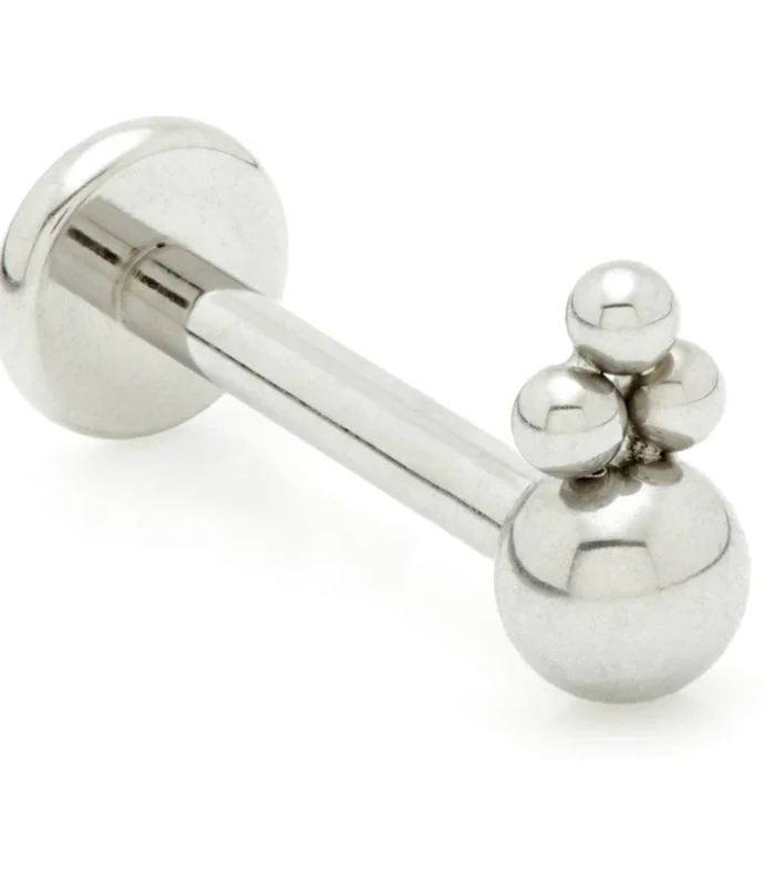 Internal Ti Ball With Tri Beads Labret