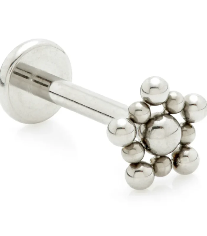 Internal Ti Beaded Star Labret