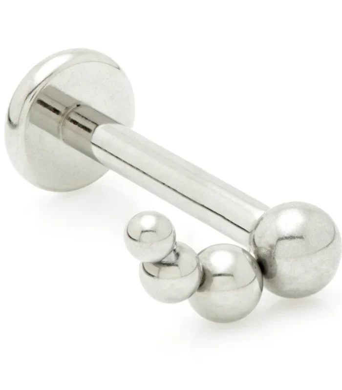 Internal Ti Curved Quadruple Ball Labret