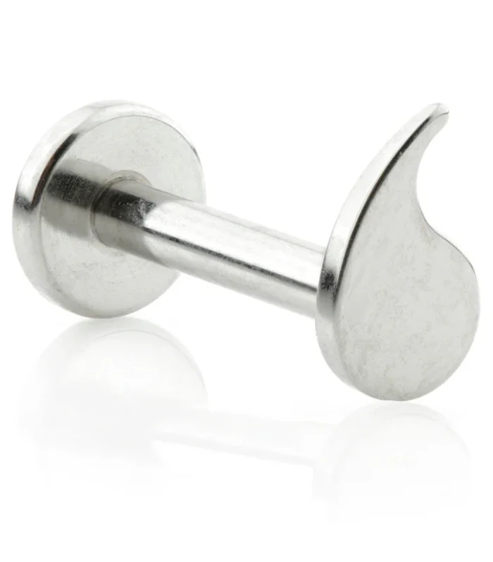 Internal Ti Micro labret with Comma Attachment