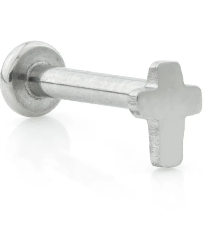 Internal Ti Micro Small Base Labret with Cross Attachment (1.2mm)