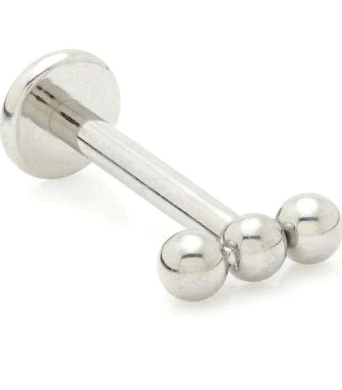 Internal Ti Triple Bead Labret
