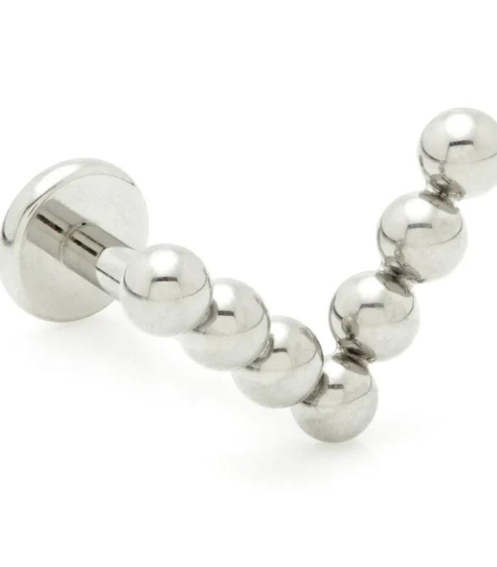 Internal Ti V-Shaped Beaded Labret