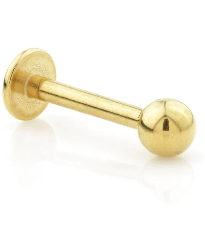 PVD Gold Ti Internal Labret 1.2mm