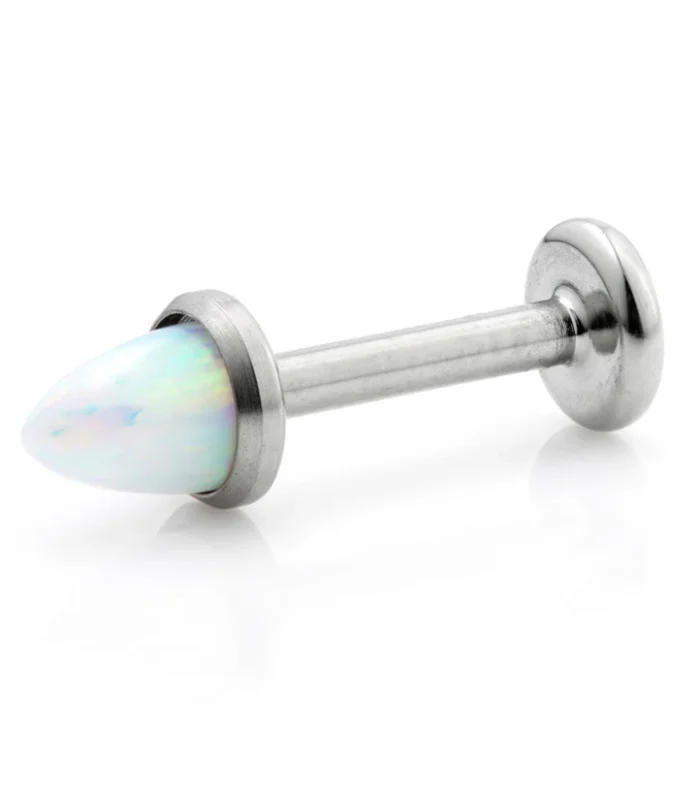 Ti Couture Internal Thread Opal Cone Micro Labret - 1.2mm