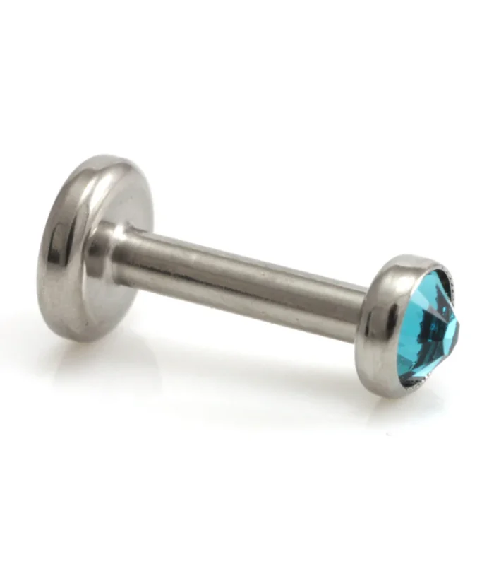 Ti Couture Internal Titanium Gem Disk Micro Labret