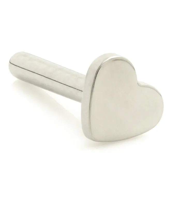 Ti Internal Labret Stem with Heart Base