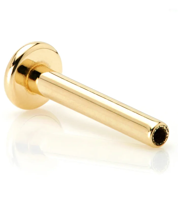 Tish Lyon Solid 14ct Gold Threadless Labret Post