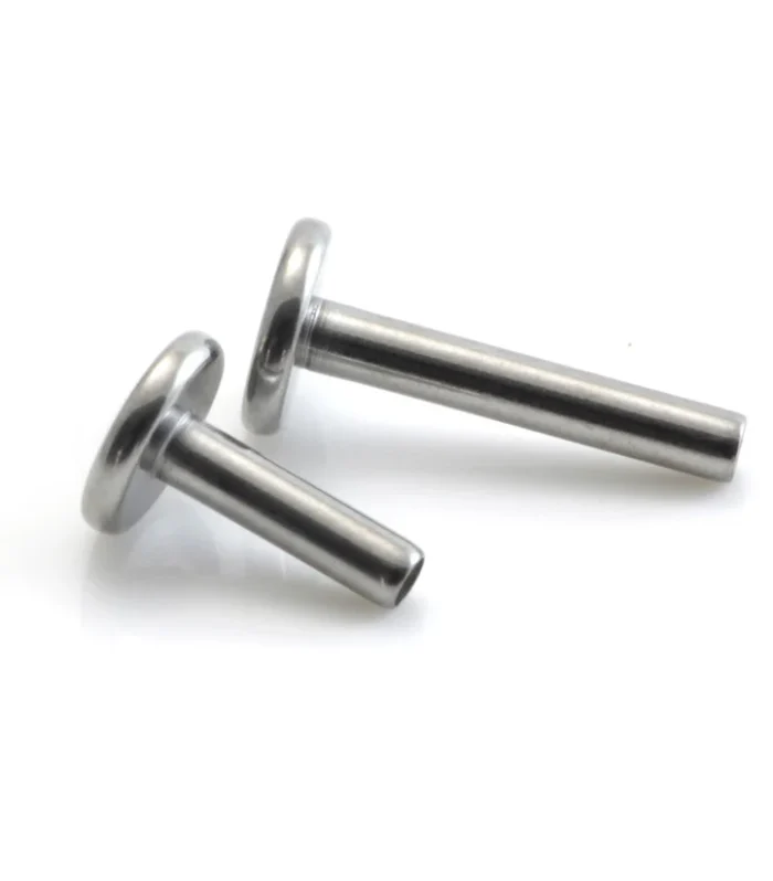 Titanium Internal Thread Small Base Labret Stem (1.6mm)