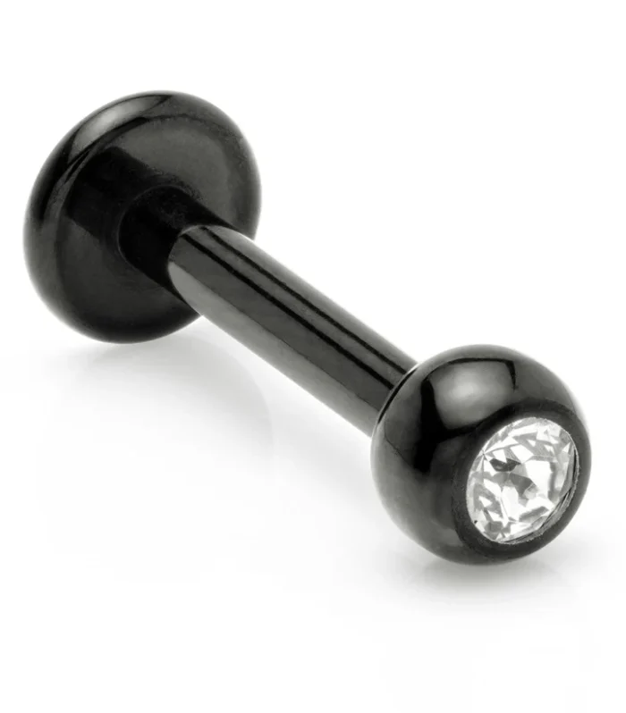 Evil Black Internal Ti Micro Gem Ball Labret