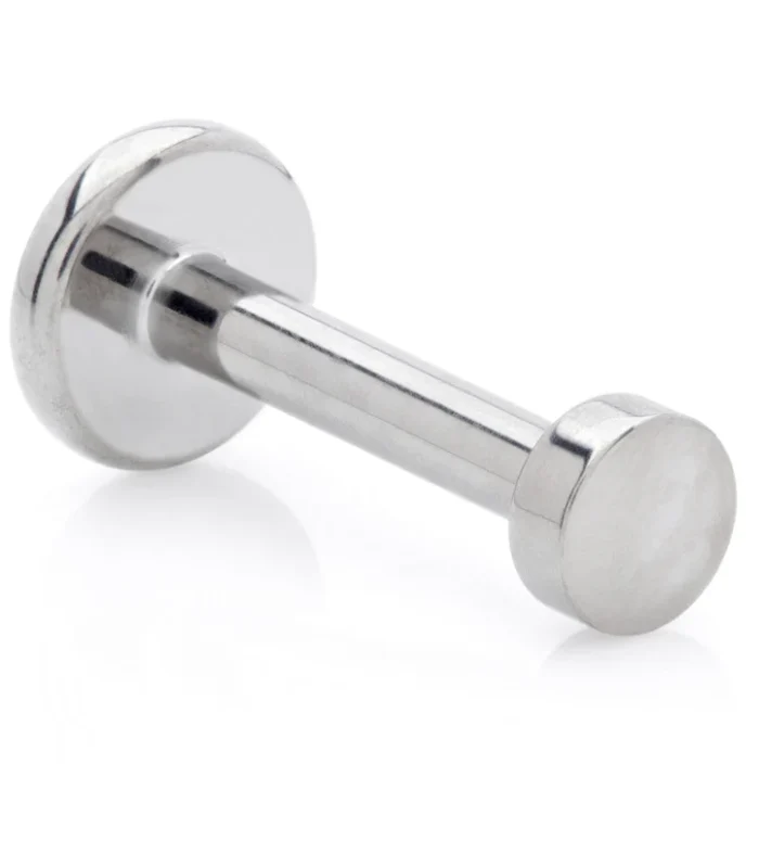 Ti Internal Micro Labret with Thick Flat Disk Attachment