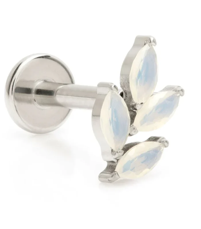 Ti Internal Opal Leaf Labret