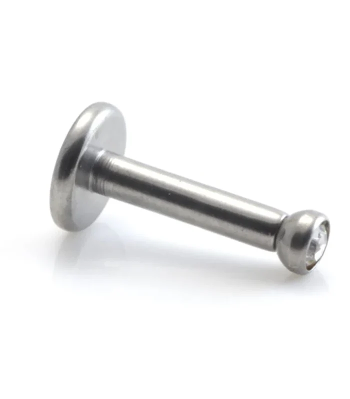 Internal Ti Labret with Gem Ball