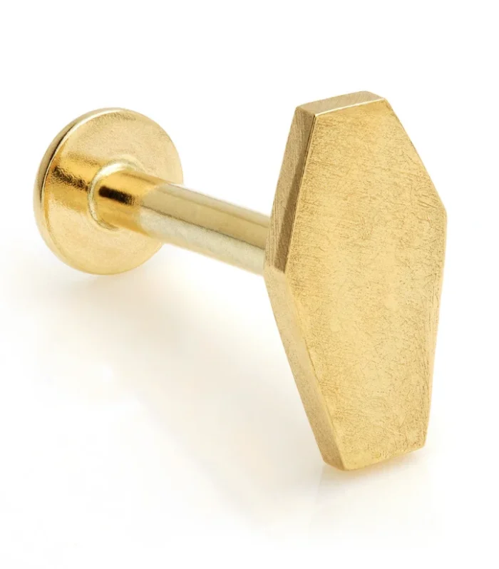 TL - 9ct Gold Coffin Internal Labret