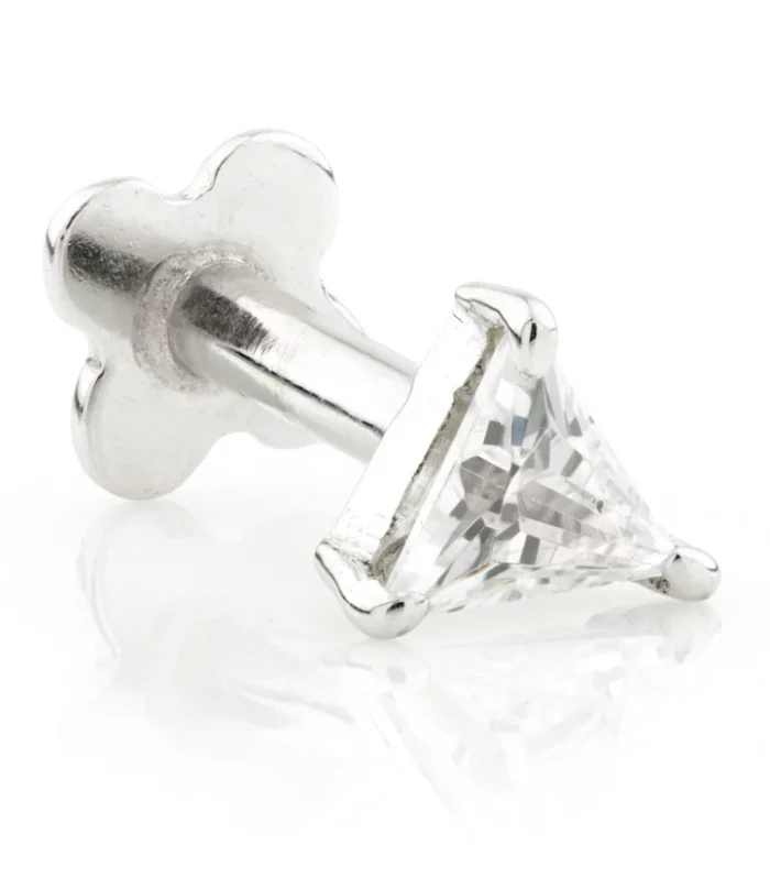 TL - Gold Jewelled Trillion Internal Labret