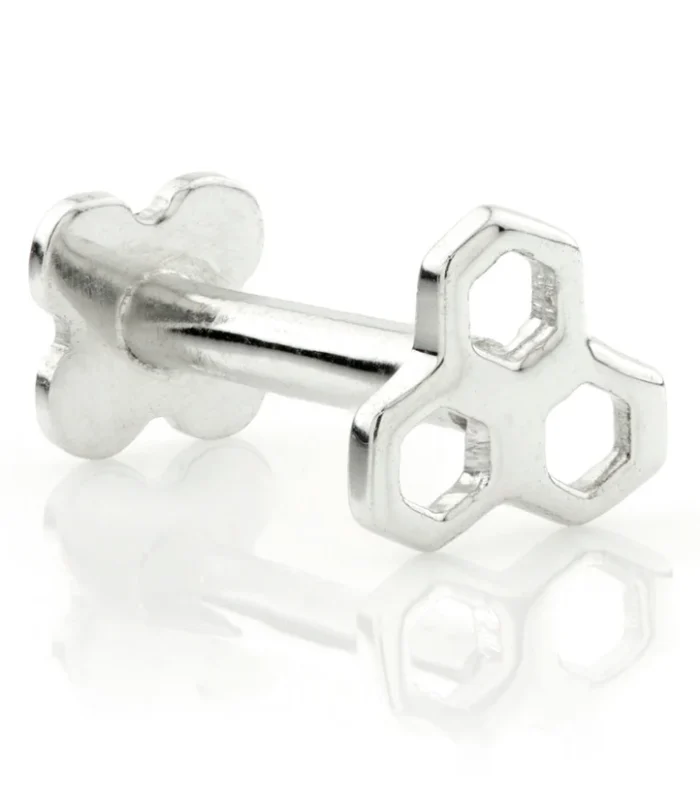 TL - Gold Open Honeycomb Internal Labret
