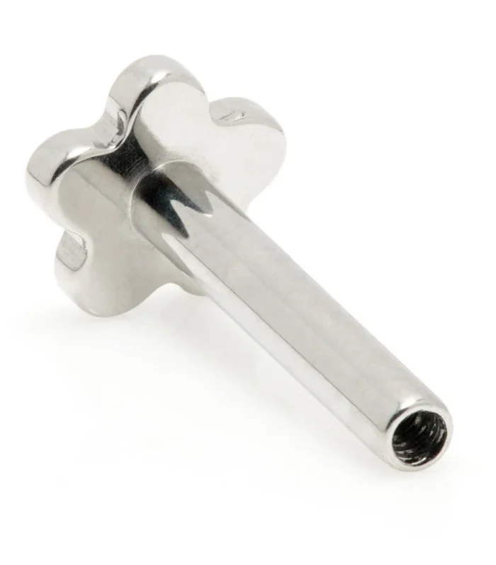 TL - Ti Internal Labret Stem with Flower Base