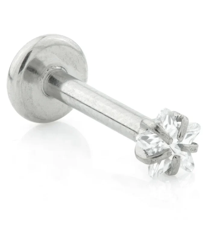 Internal Ti Micro Labret with Star Gem Attachment (1.2mm)