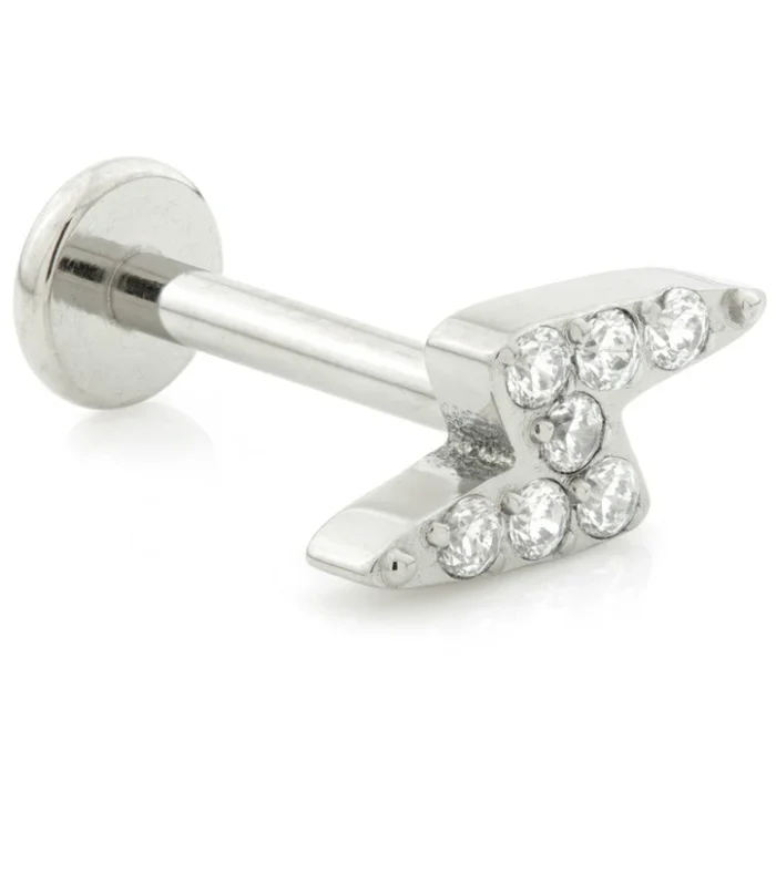Internal Ti Jewelled Lightning Bolt Labret