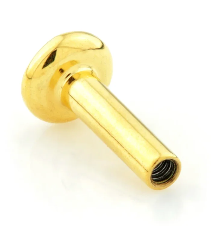 Zircon Gold Ti Internal Micro Labret Stem - 1.0mm (0.8mm Thread)