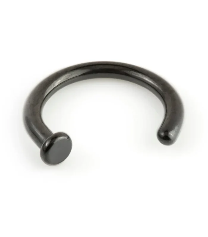 Evil Black Titanium Open Nose Ring