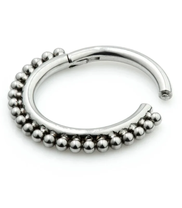 Ti Couture Ball Hinged Ring
