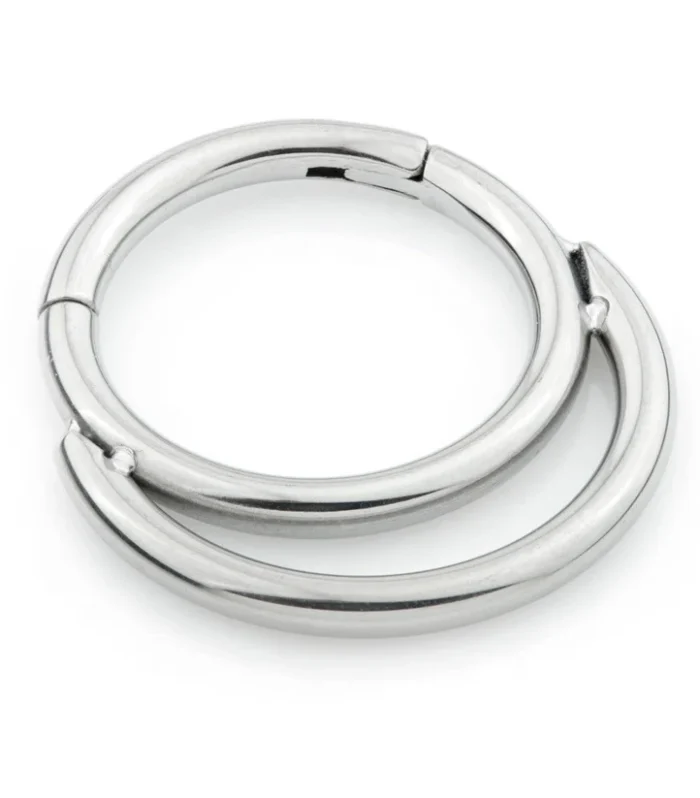 Ti Couture Double Daith Hinged Ring