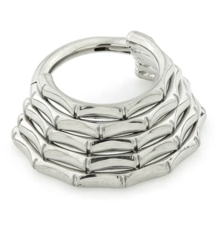 Ti Couture Flat 5 Band Graduated Hinged Ring