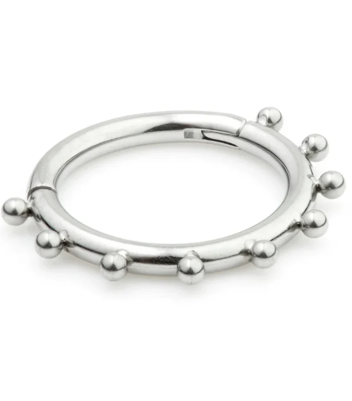 Ti Couture Hinged Ball Ring