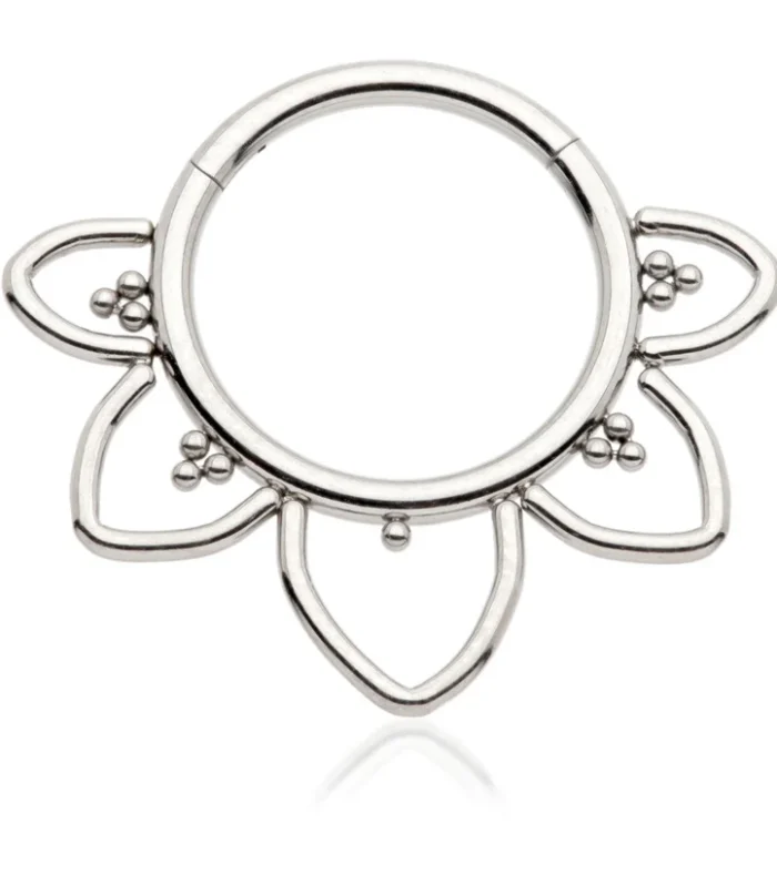 Ti Couture Lotus Petal Hinge Ring