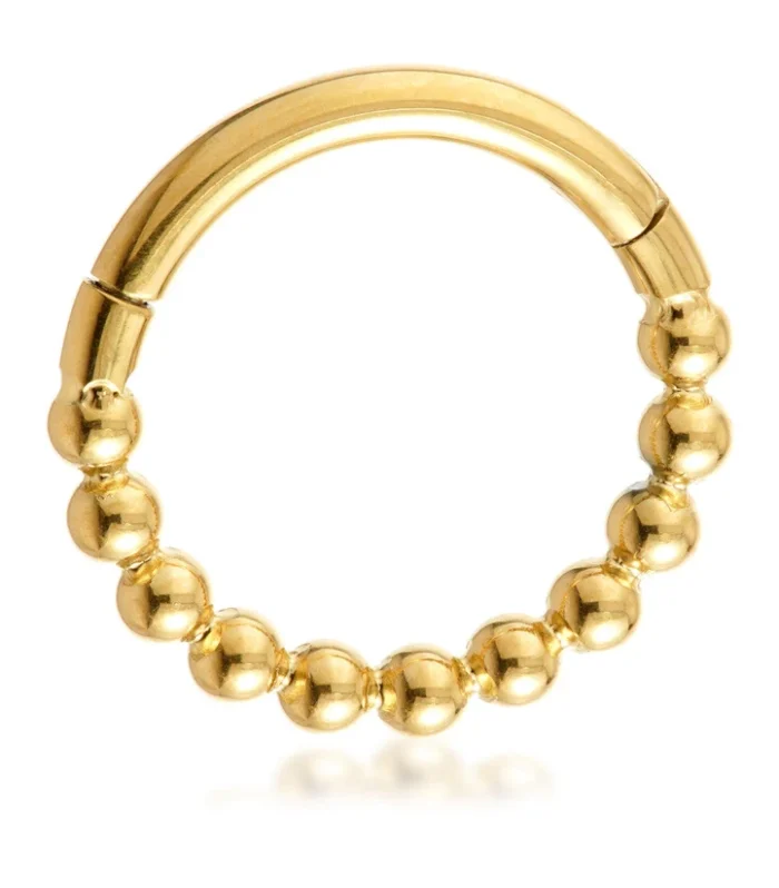 Zircon Gold Ti Couture Bubble Hinge Ring