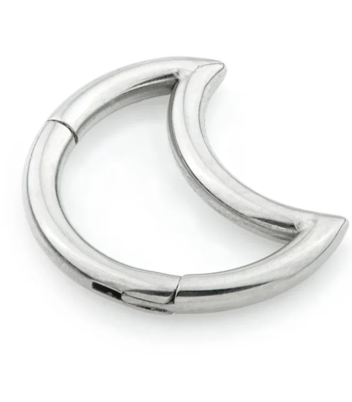 Ti Moon Shaped Titanium Hinge Ring