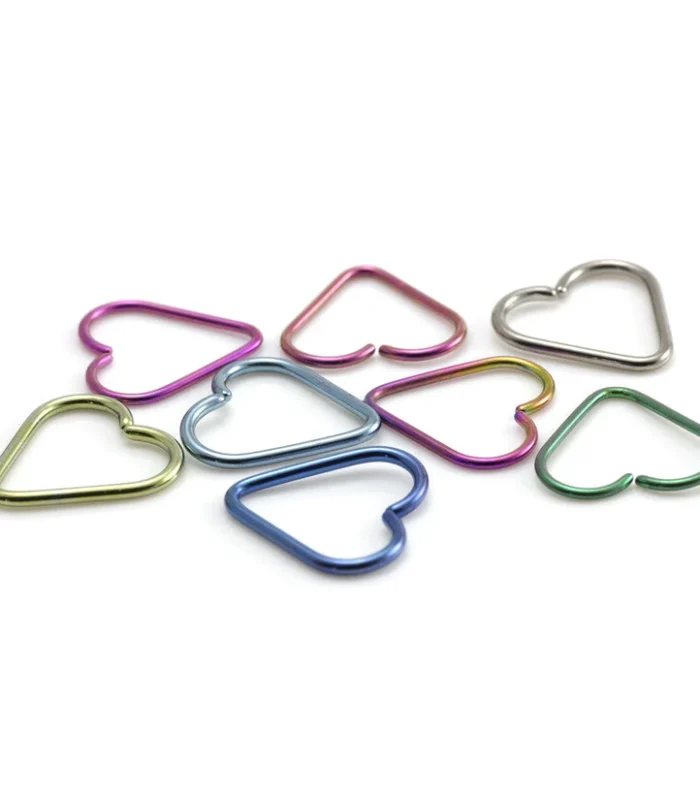 Titanium Heart Shaped Ring