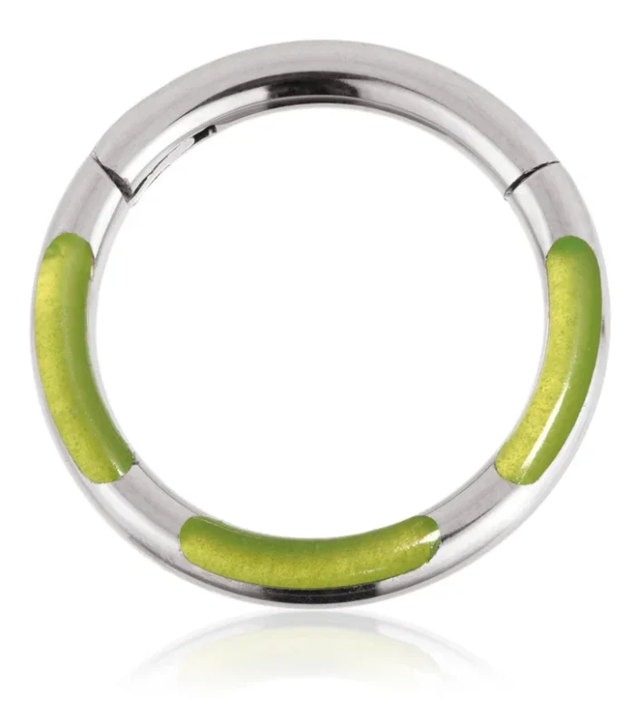 Ti Couture Glow in the Dark Hinge Ring