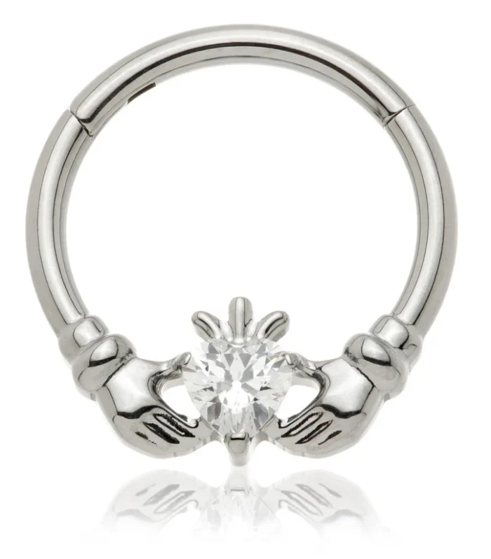 Ti Couture Claddagh Hinged Ring