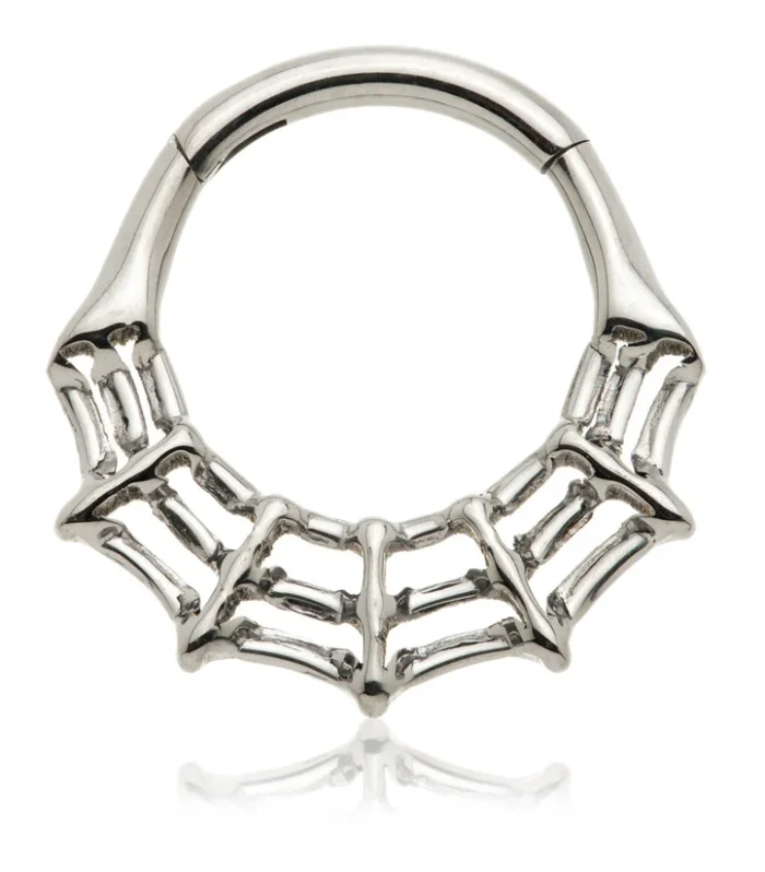 Ti Couture Cobweb Hinge Ring