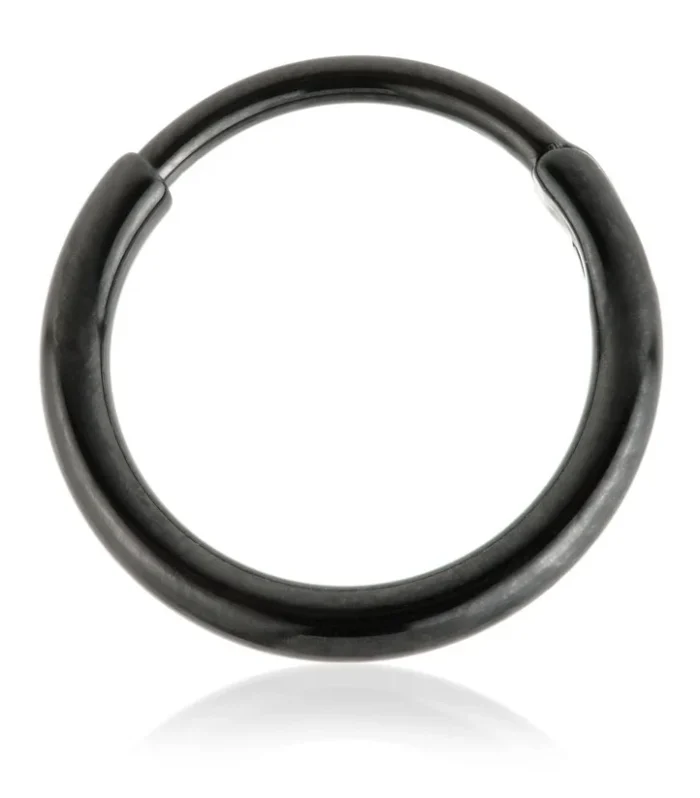 Evil Black Ti Couture Plain Hinged Segment Ring (0.8mm)