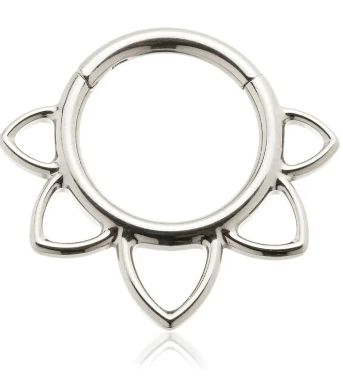 Ti Couture Open Petal Hinge Ring
