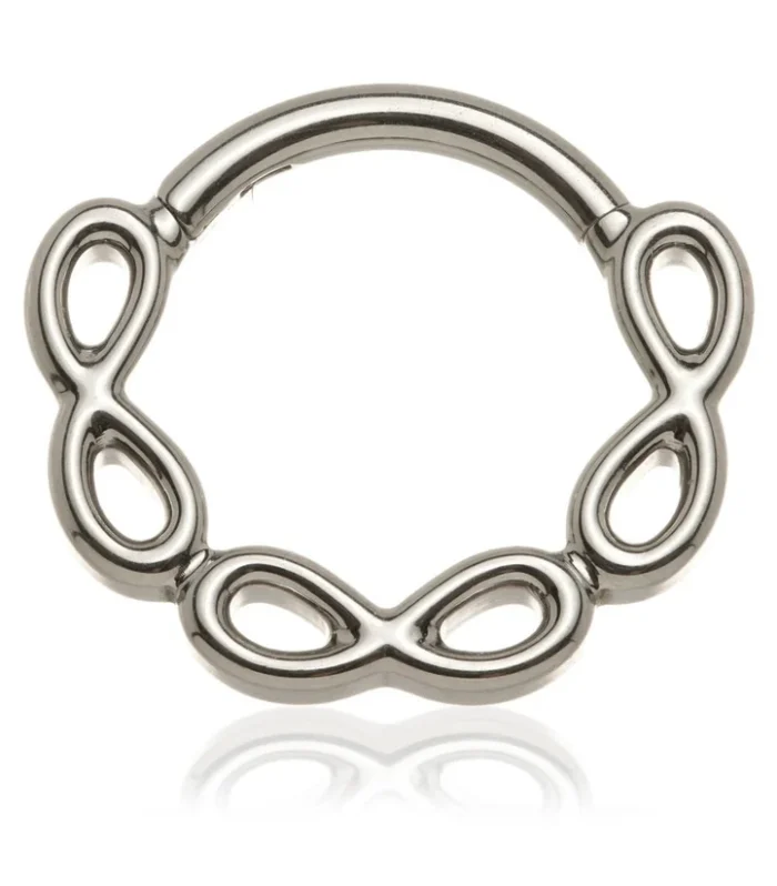 Ti Couture Triple Infinity Hinged Ring