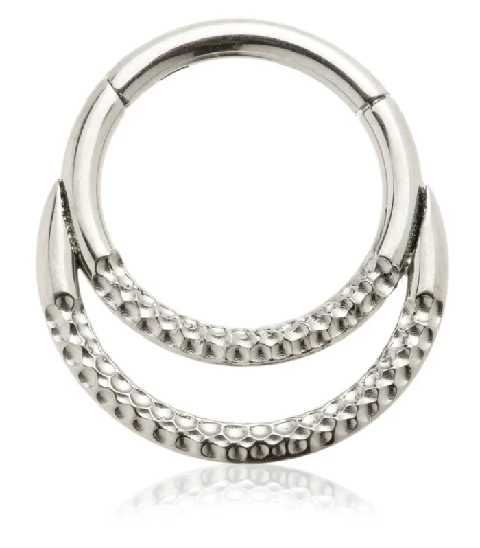 Ti Couture Double Twist Hinged Ring